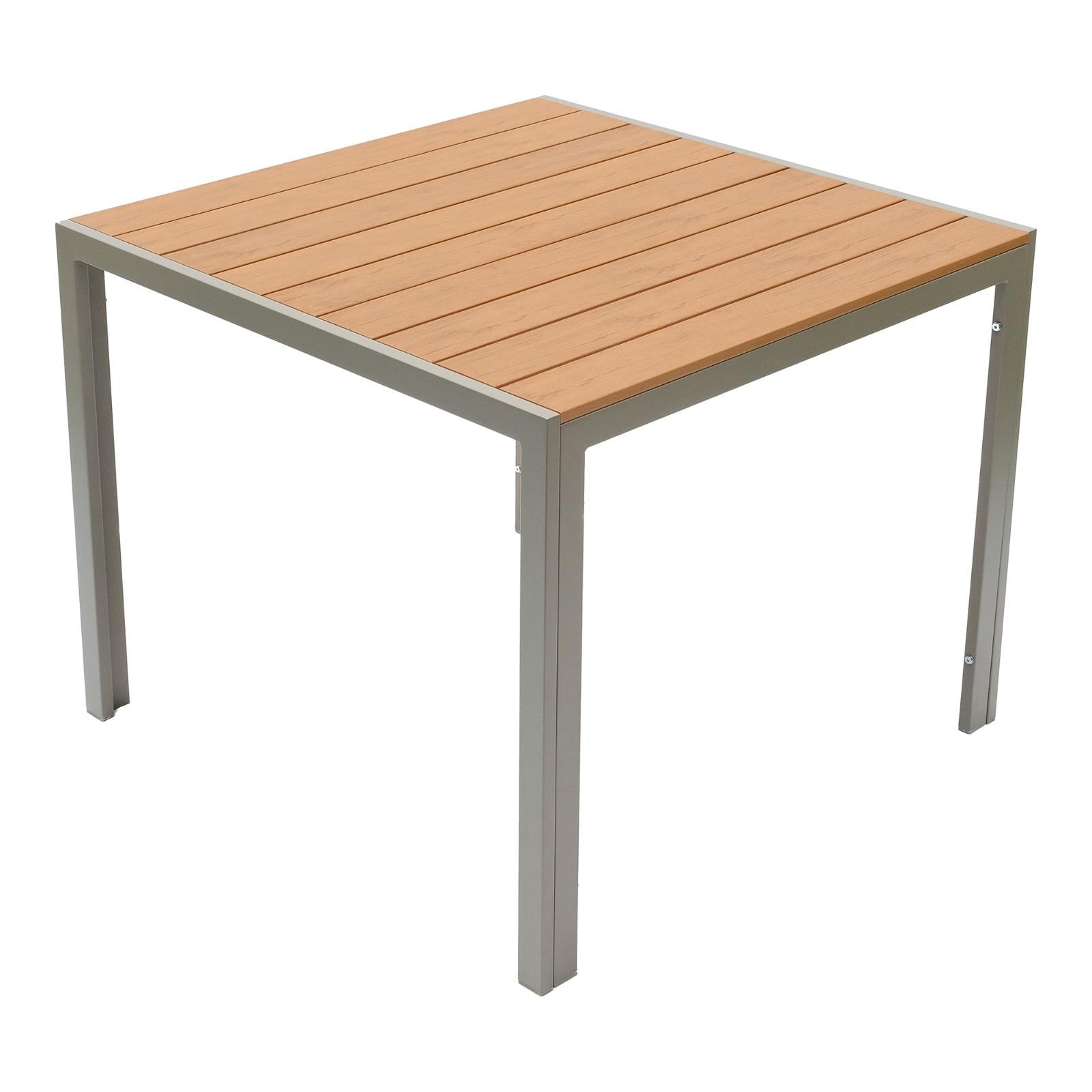 Aluminum & PVC Square Dining Table Set-GCC Home Center