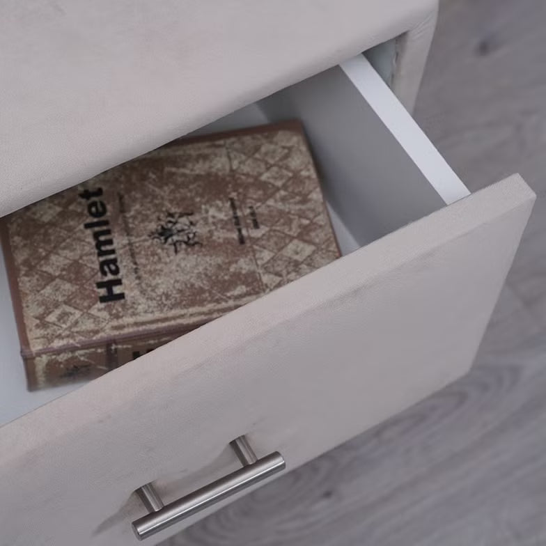 Velvet Single Drawer Night Stand