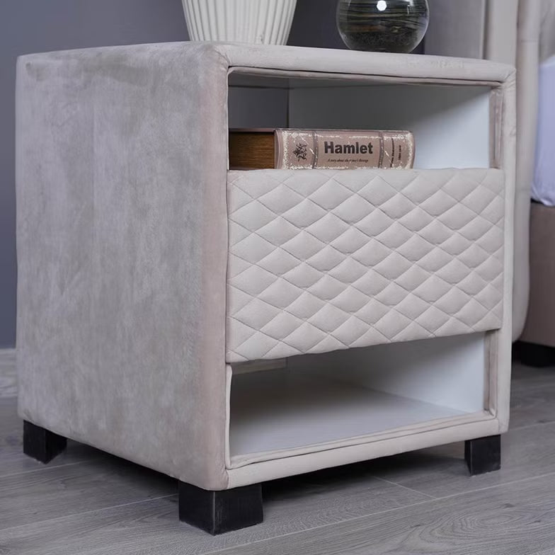 Single Space Night Stand – Velvet Beige