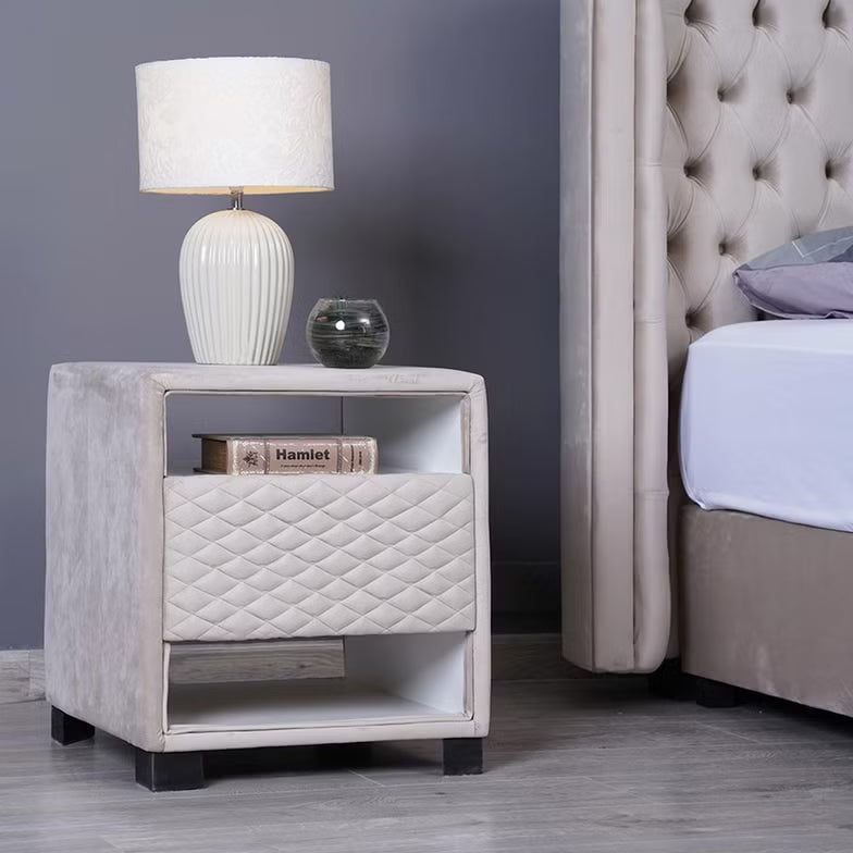 Single Space Night Stand – Velvet Beige