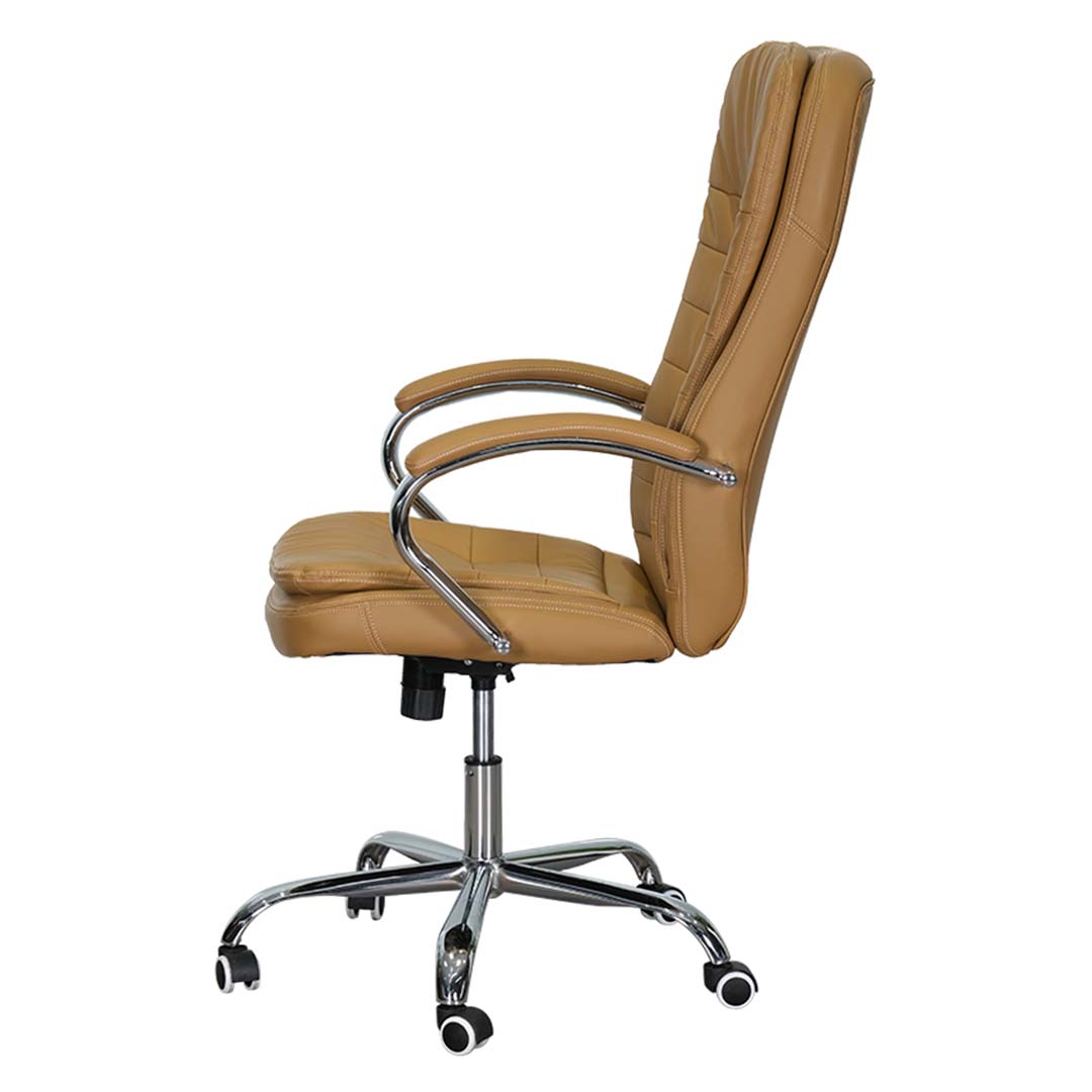 PU Leather High Back PU Leather Chair With Height Adjustable And Arm Rest-GCC Home Center