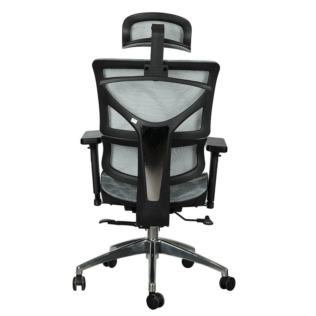 Ergonomic Design High Back Chair With Height Adjustable, Lumbar Support And 5 Swivel Wheels-GCC Home Center