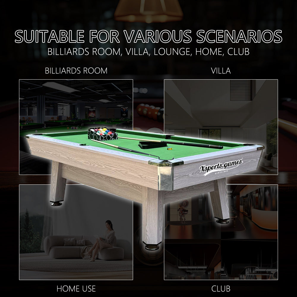 Billiard Table 8FT Indoor 3 in 1 Multi Functional Billard Pool Table Solid Wood Marble Slate Snooker High Quality Billiard Tables