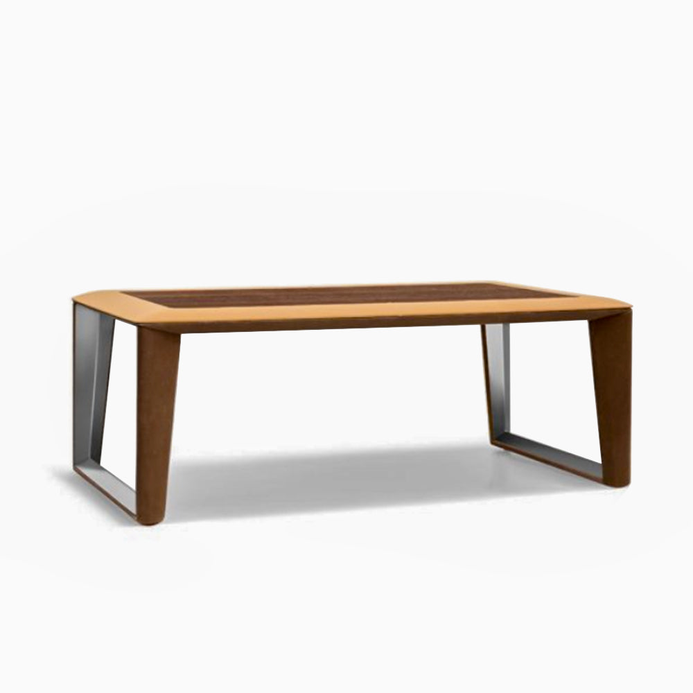 Luxurious Coffee Table With Stainless Steel Leg For Indoor And Outdoor - Forster Yellow-GCC Home Center