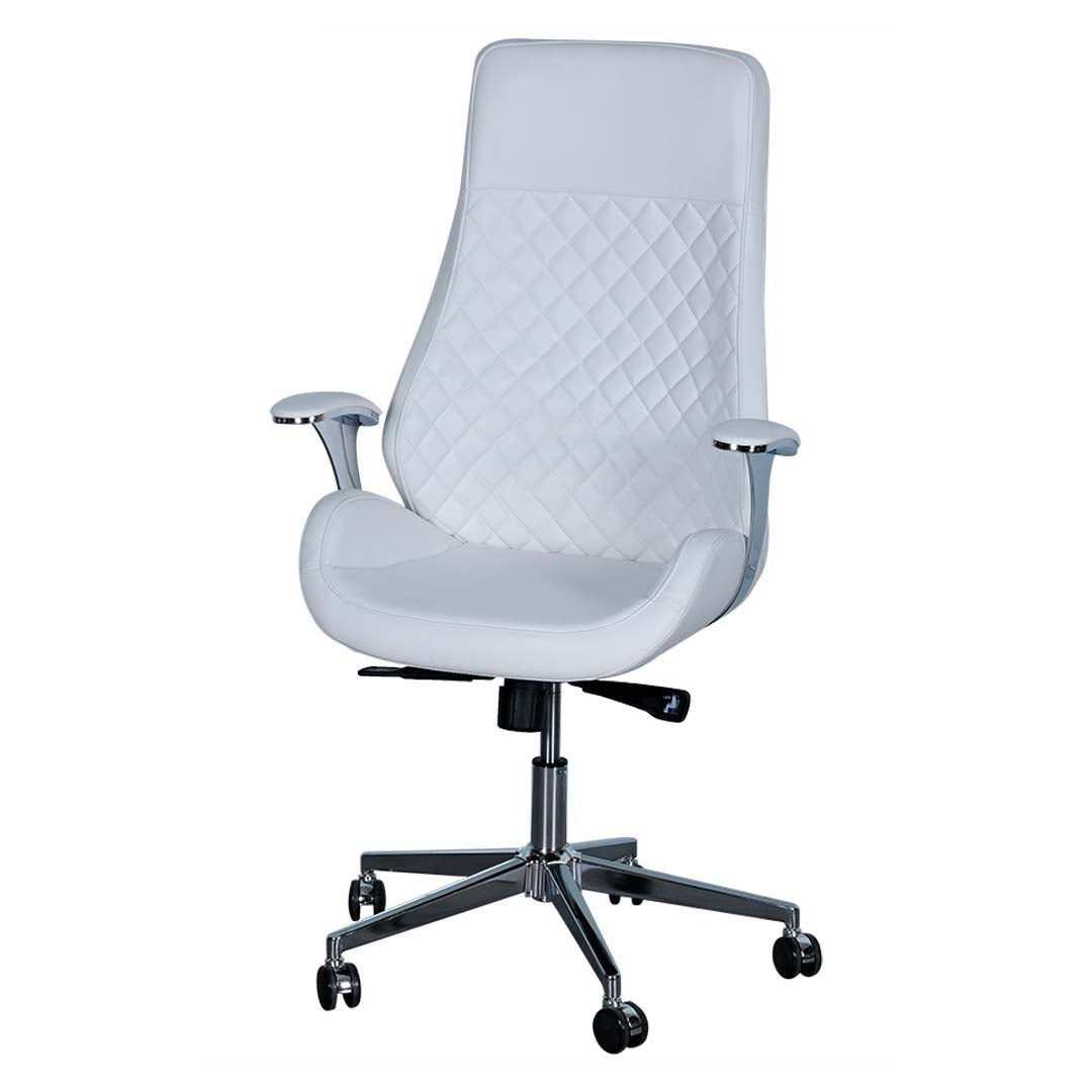 Modern PU Leather High Back Office Chair With Height Adjustable And PU Arm Rest-GCC Home Center