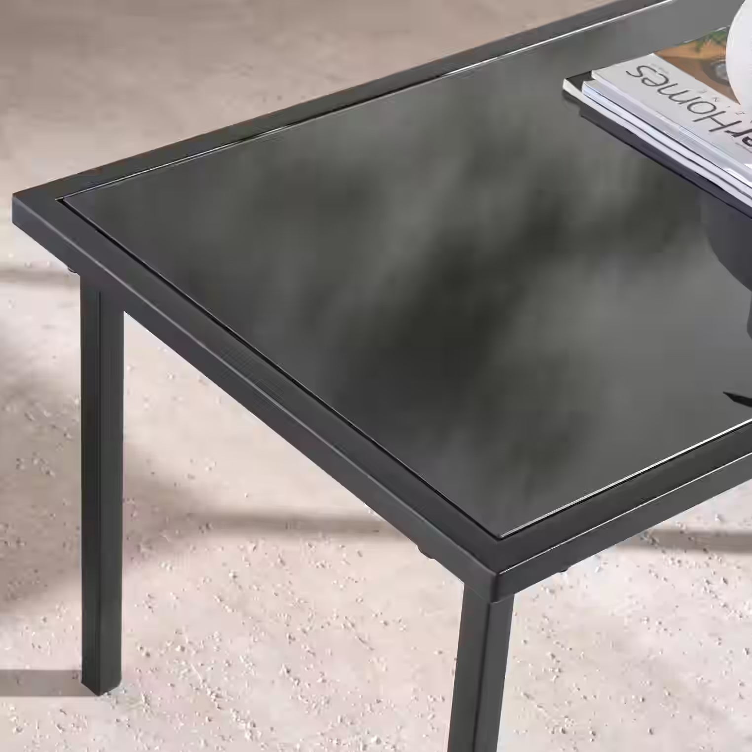 Outdoor Sofa Set (2+1+1+Coffee Table) – Black