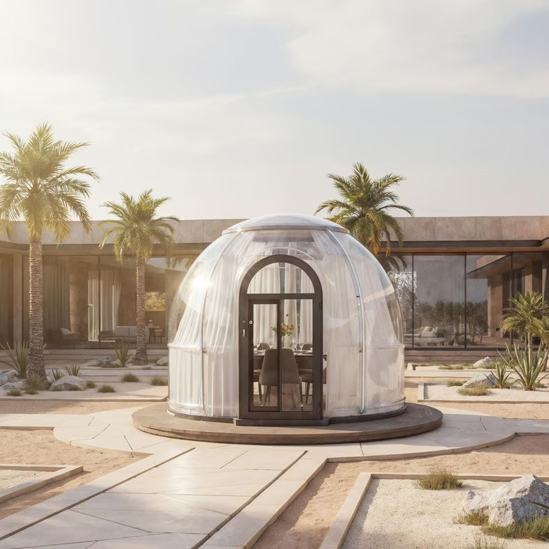 Sunroom – 3.5m Diameter × 280cm Height (Transparent Light Grey)