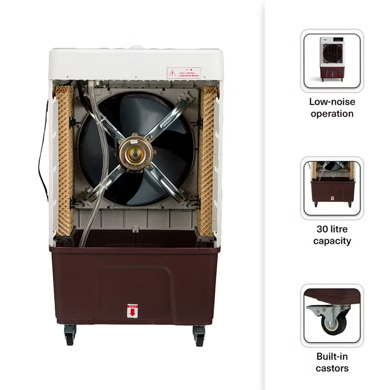 Refresh Cooler Outdoor 30L – 3 Speeds – 3-5L Water Tank – White