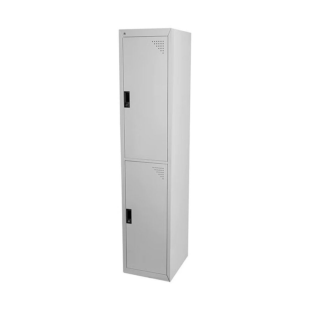 Durable 2-Door Steel Cabinet | Employee, Student, School, and Gym Locker with Ventilation-GCC Home Center