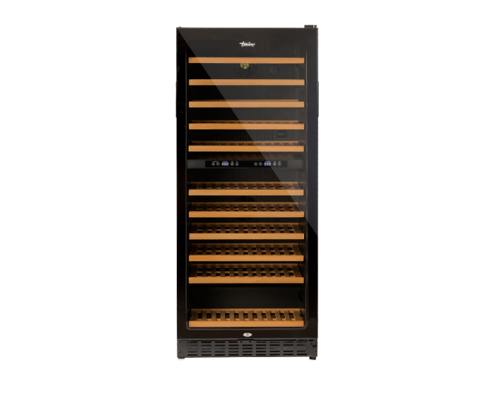 Wine and Beverage Cooler 121 Bottle Dual Zone Wine Fridge 325L Black – TERBC128DZ