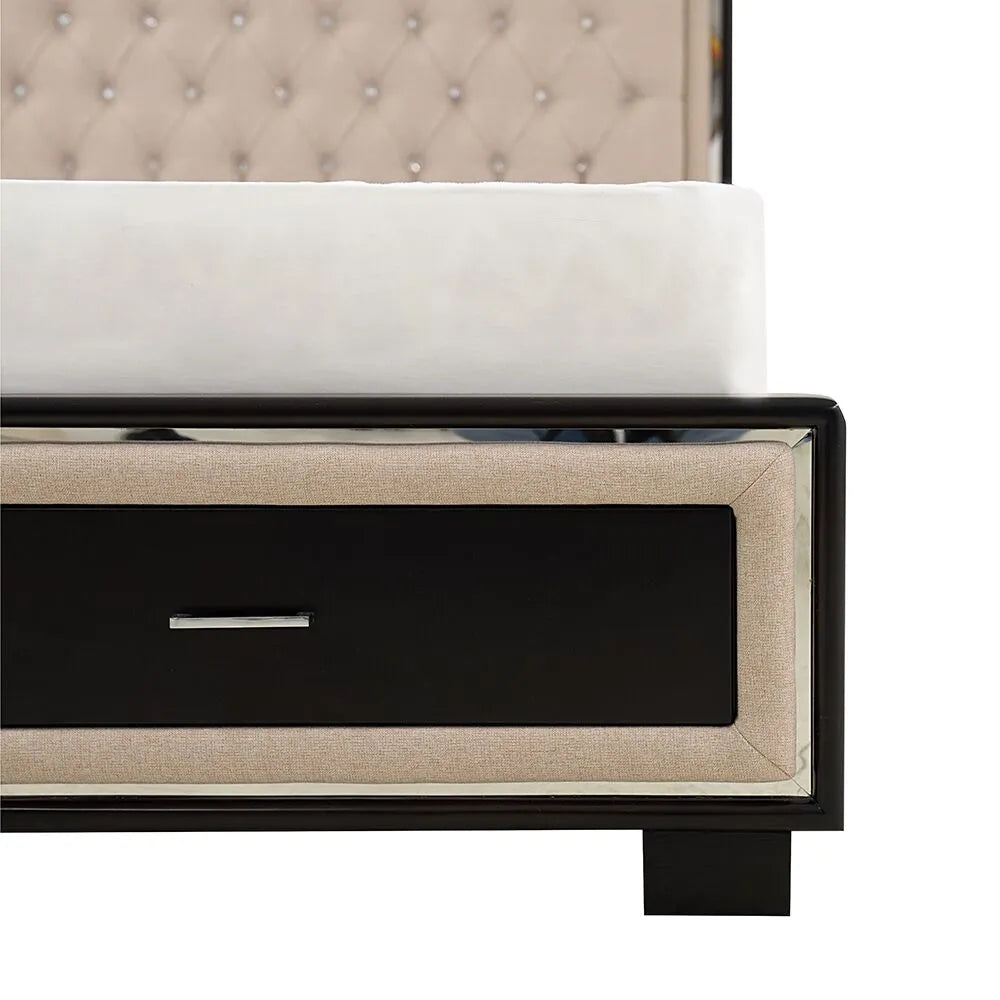 Elegant Sturdy wood Bed