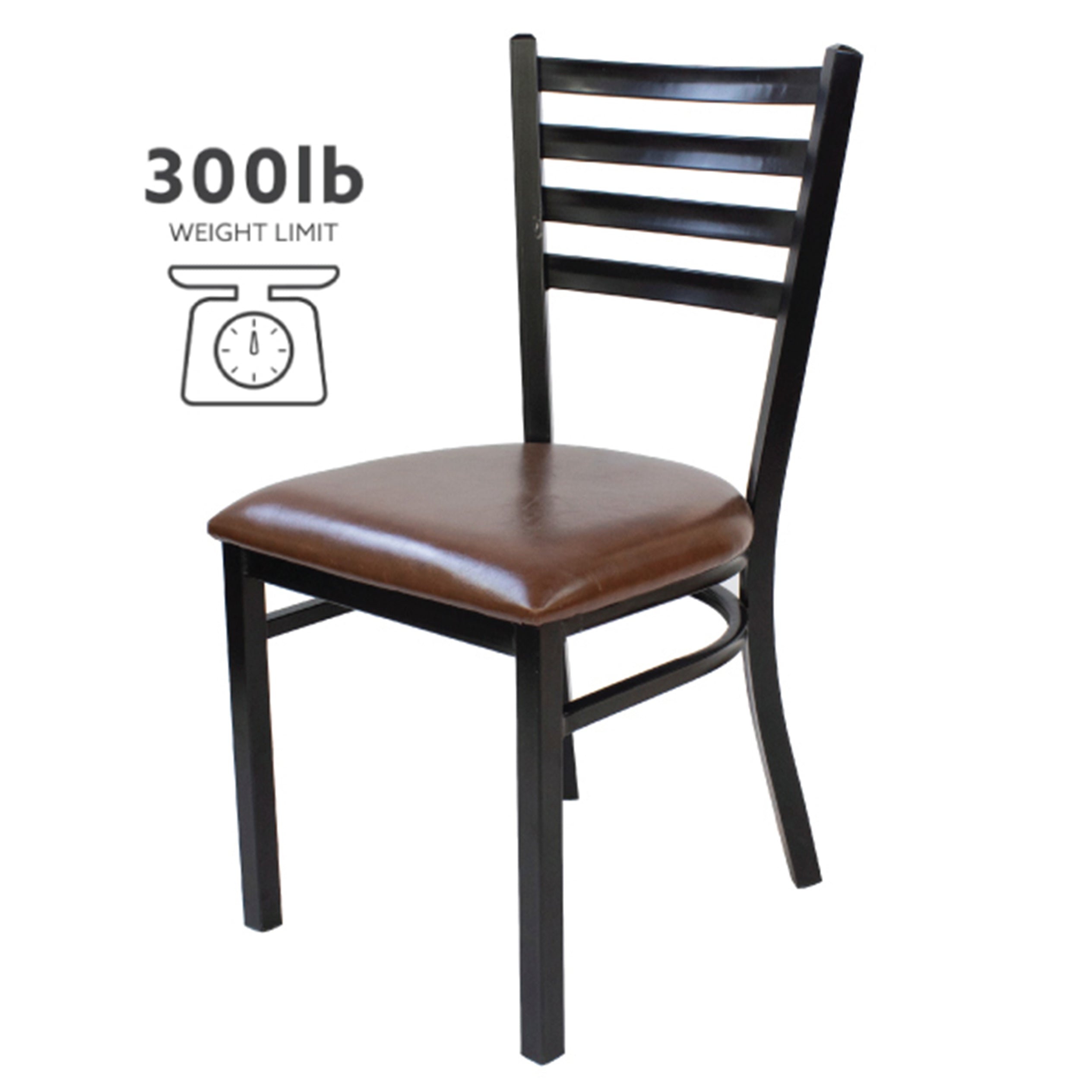 Jilphar Furniture Brown Leather Restaurant Dining Chair JP1013-GCC Home Center
