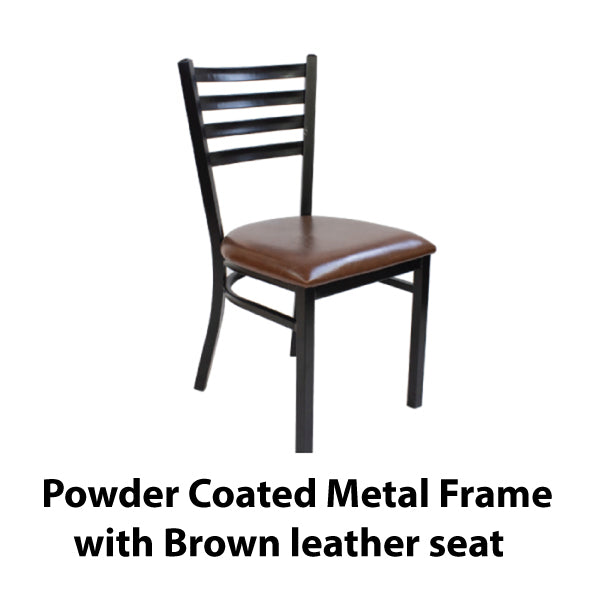 Jilphar Furniture Brown Leather Restaurant Dining Chair JP1013-GCC Home Center