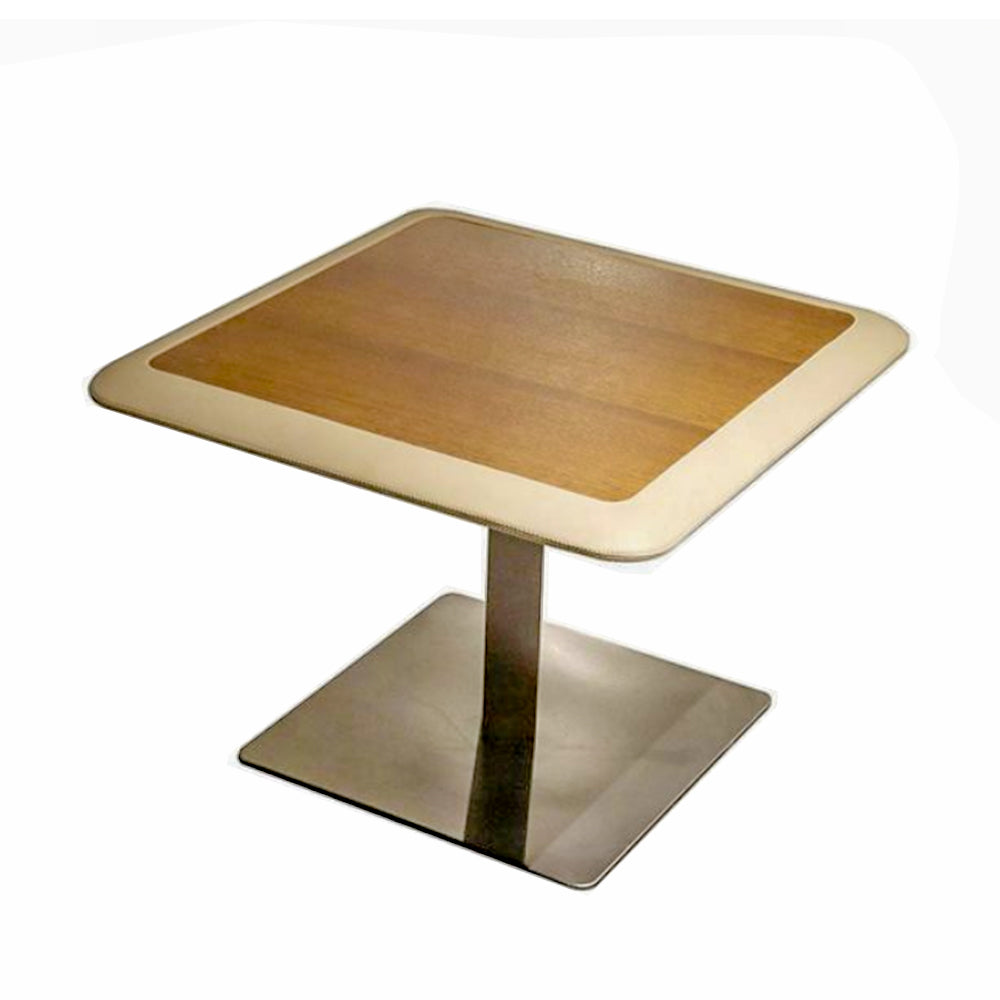 Luxury Square Coffee Table With Metal Leg For Living Rooms, Home And Offices- Brown-GCC Home Center