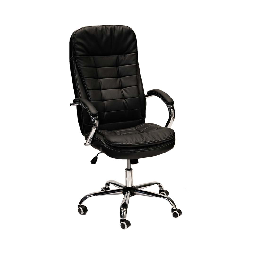 PU Leather High Back PU Leather Chair With Height Adjustable And Arm Rest-GCC Home Center