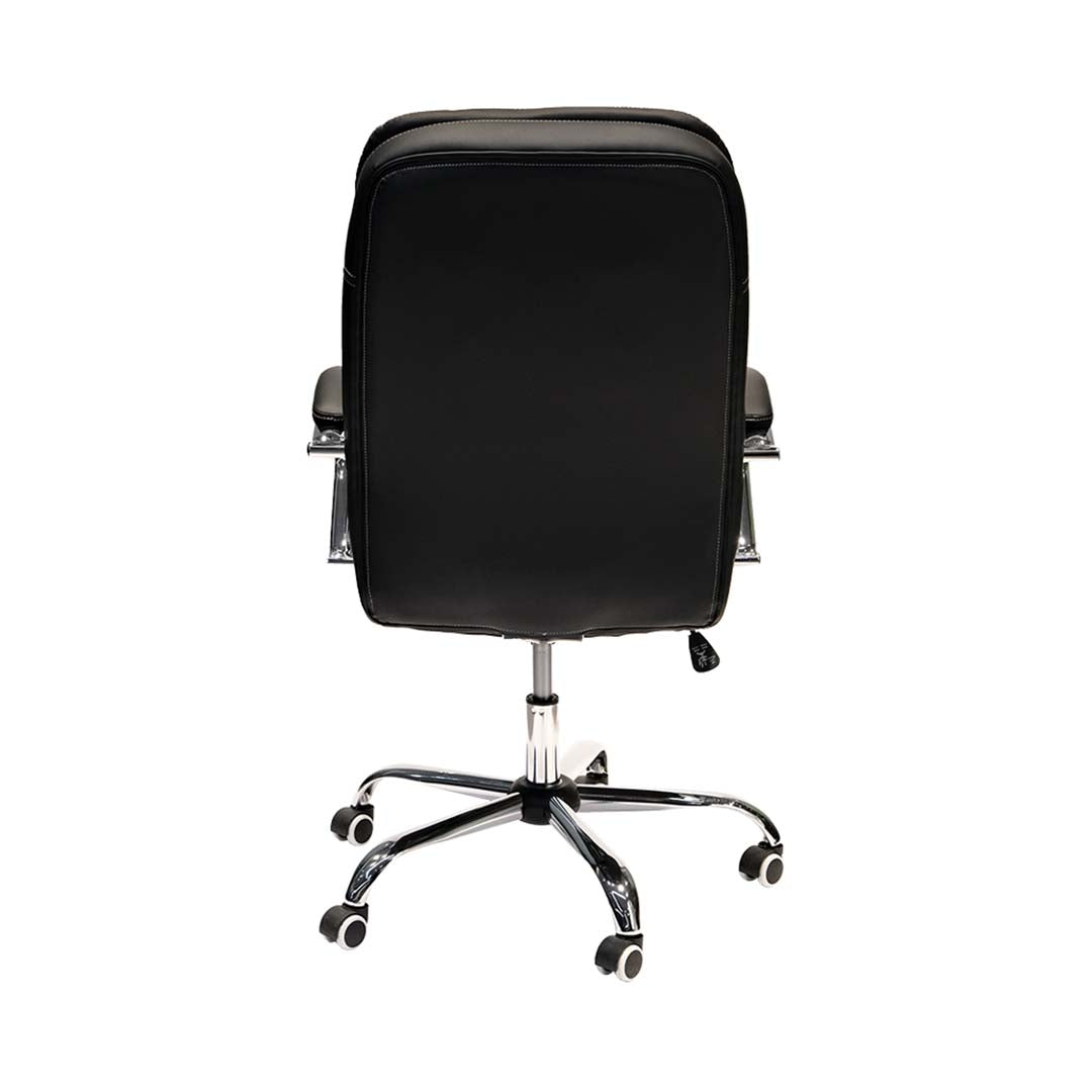 PU Leather Low Back Office Chair With Height Adjustable-GCC Home Center