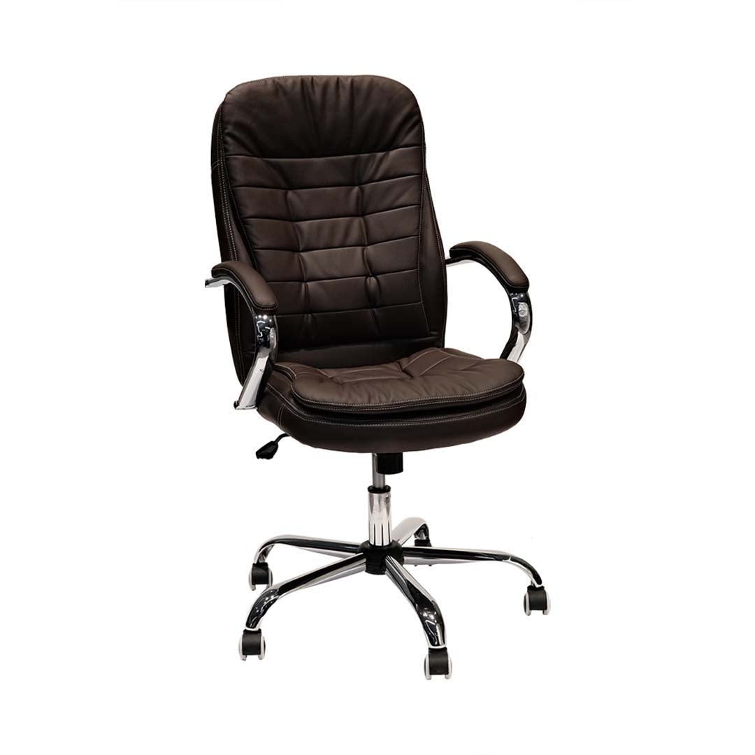 PU Leather Low Back Office Chair With Height Adjustable-GCC Home Center