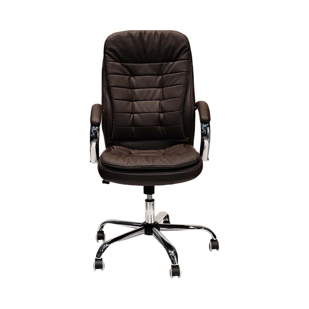 PU Leather Low Back Office Chair With Height Adjustable-GCC Home Center
