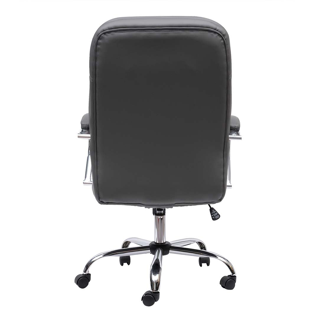 PU Leather Low Back Office Chair With Height Adjustable-GCC Home Center