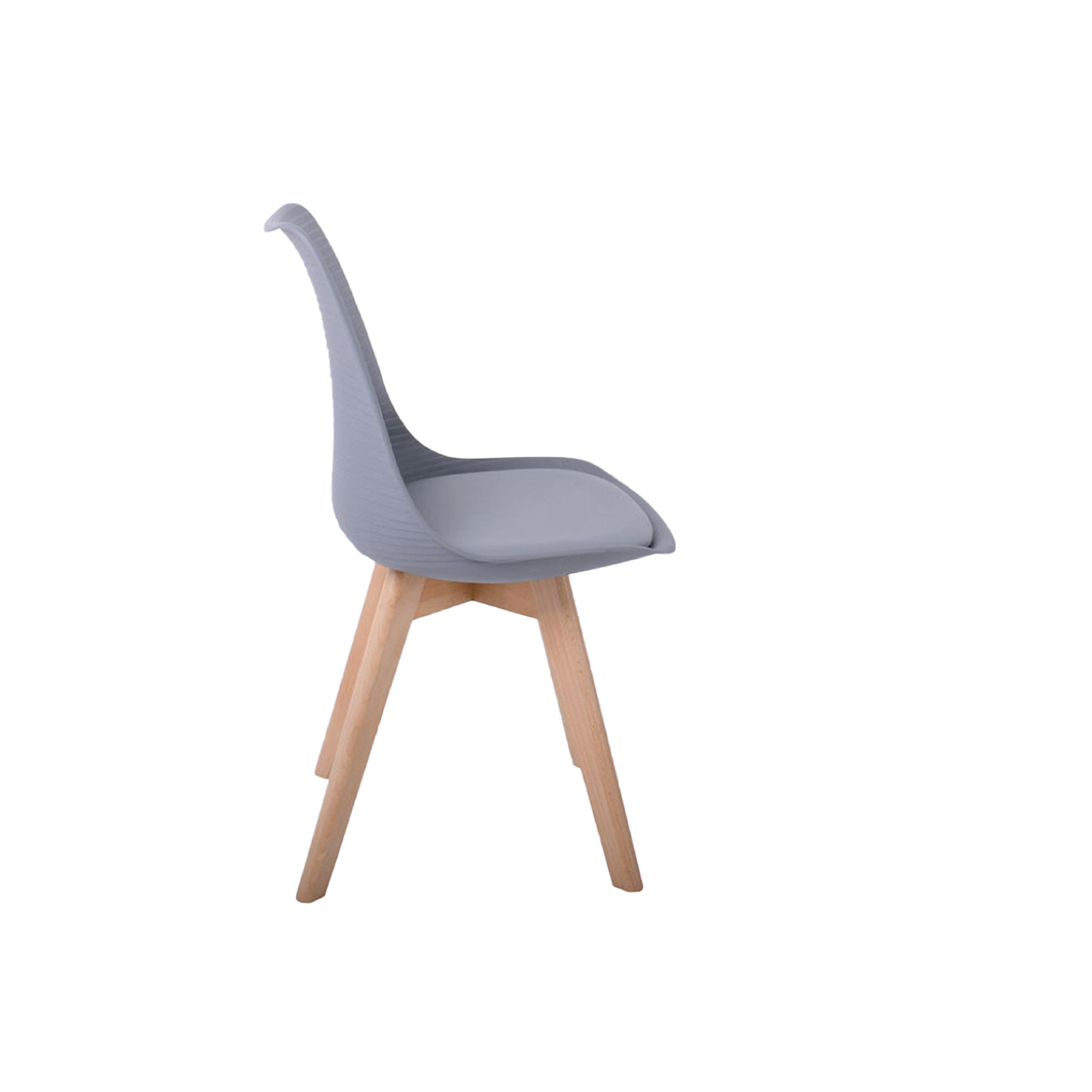 Jilphar Furniture Armless Dining Chair with Wooden Legs JP1154-GCC Home Center