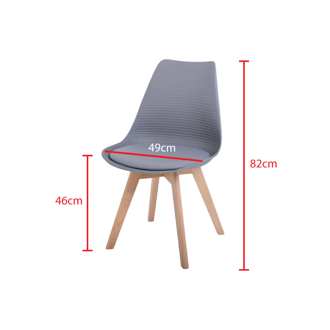 Jilphar Furniture Armless Dining Chair with Wooden Legs JP1154-GCC Home Center