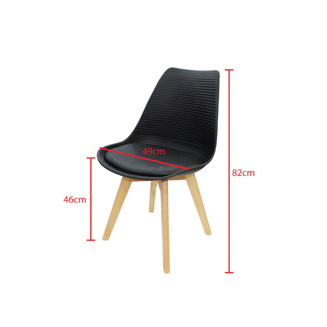 Jilphar Furniture Armless Dining Chair with Wooden Legs JP1154-GCC Home Center