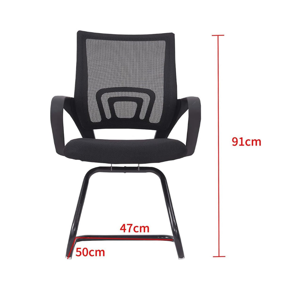 Mesh Modern Ergonomic Executive Visitor Chair - Black-GCC Home Center