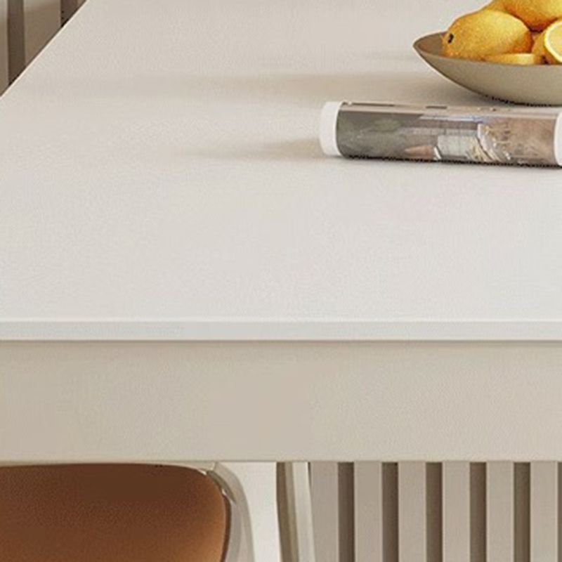 Whitewood Modern Slate Rectangle Dining Table Set with Four Legs and Solid Back Chairs , For 4 , Table & Chair(s), 5 Piece Set, Orange-GCC Home Center