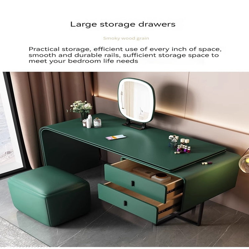 COOLBABY Dressing table small simple modern light luxury makeup table with mirror Italian network red bedroom furniture ins dressing table-GCC Home Center