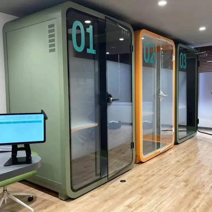 Duo Silence Booth, Soundproof Eco-friendly Protect Privacy, Office Soundproof Booth-GCC Home Center