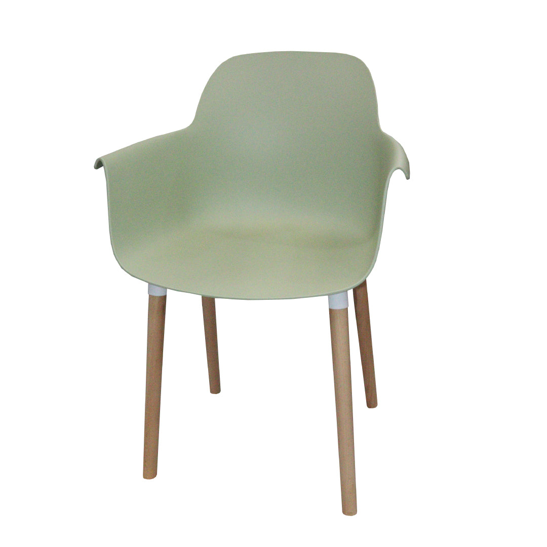 Jilphar Furniture Dining Chair with Wooden Leg- Black JP1267-GCC Home Center