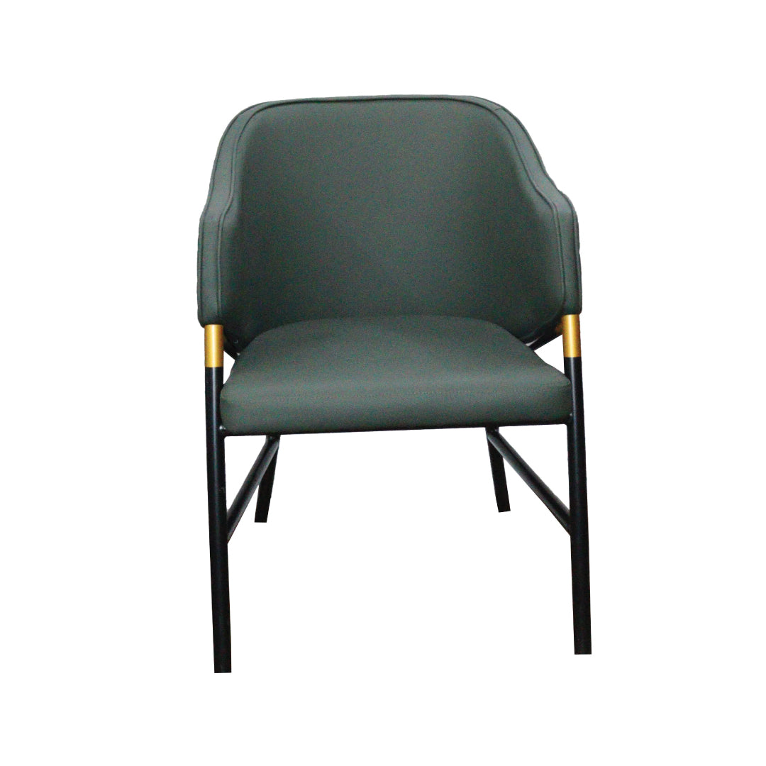 Jilphar Furniture Luxury Leather Dining Chair with Metal Legs JP1292-GCC Home Center