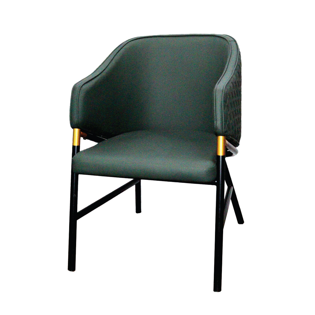 Jilphar Furniture Luxury Leather Dining Chair with Metal Legs JP1292-GCC Home Center