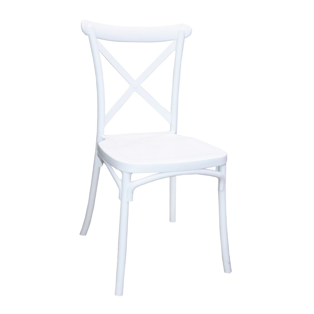 Jilphar Furniture Polypropylene Cross Back Dining Chair JP1310-GCC Home Center