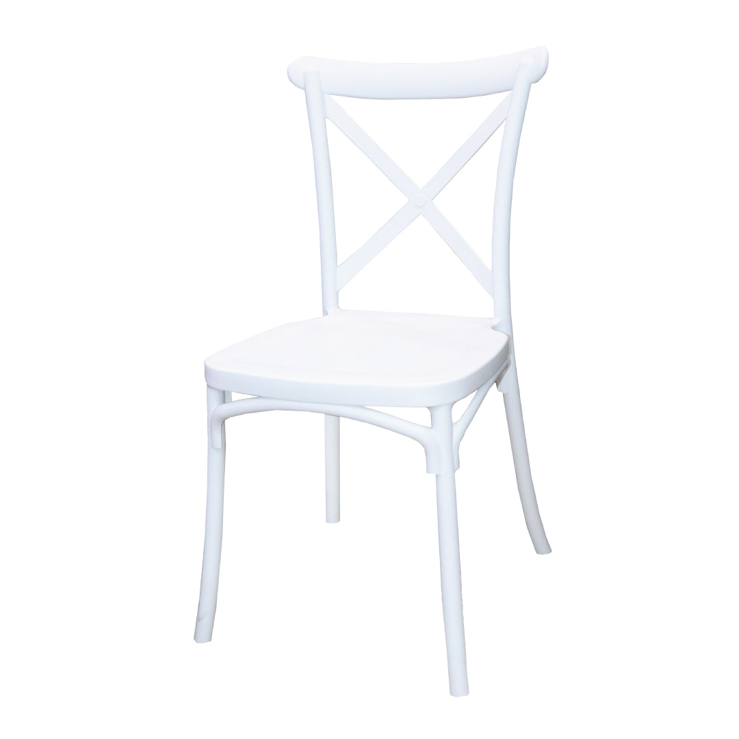 Jilphar Furniture Polypropylene Cross Back Dining Chair JP1310-GCC Home Center