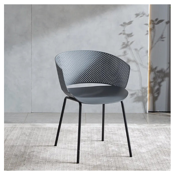Jilphar Furniture Classical Polypropylene with Metal Leg Dining Chair JP1337-GCC Home Center