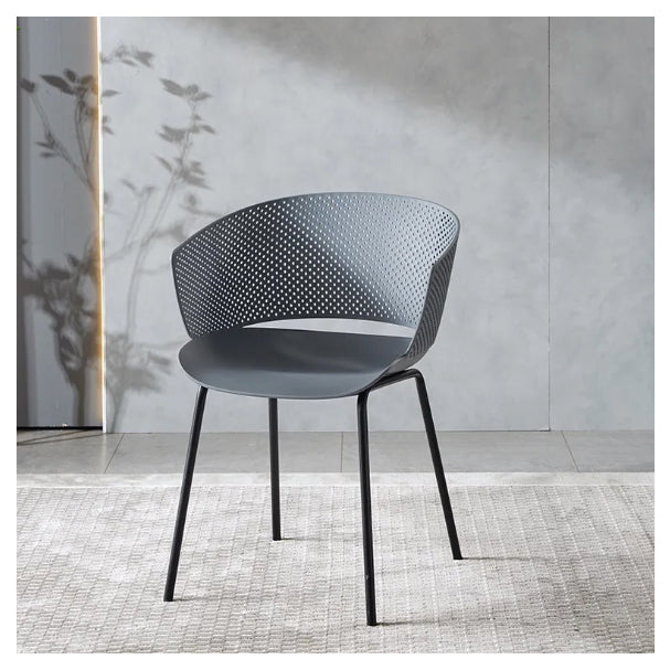 Jilphar Furniture Classical Polypropylene with Metal Leg Dining Chair JP1337-GCC Home Center