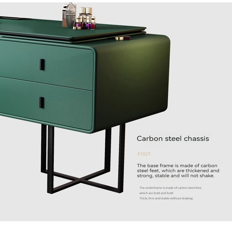 COOLBABY Dressing table small simple modern light luxury makeup table with mirror Italian network red bedroom furniture ins dressing table-GCC Home Center