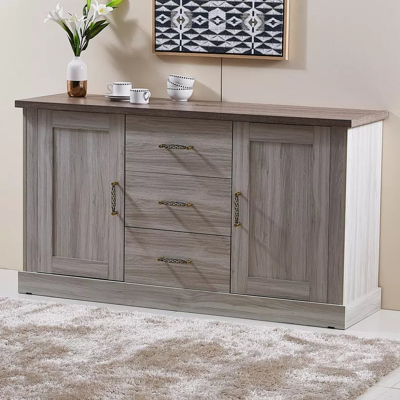 3-Drawer Sideboard Buffet with 2 Doors