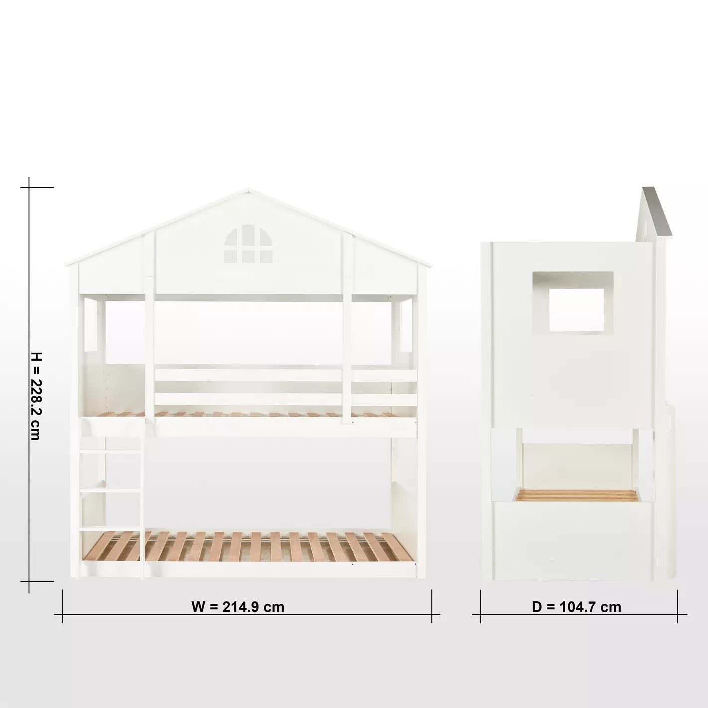 Harper House Bunk Bed - 90x200 cm-GCC Home Center