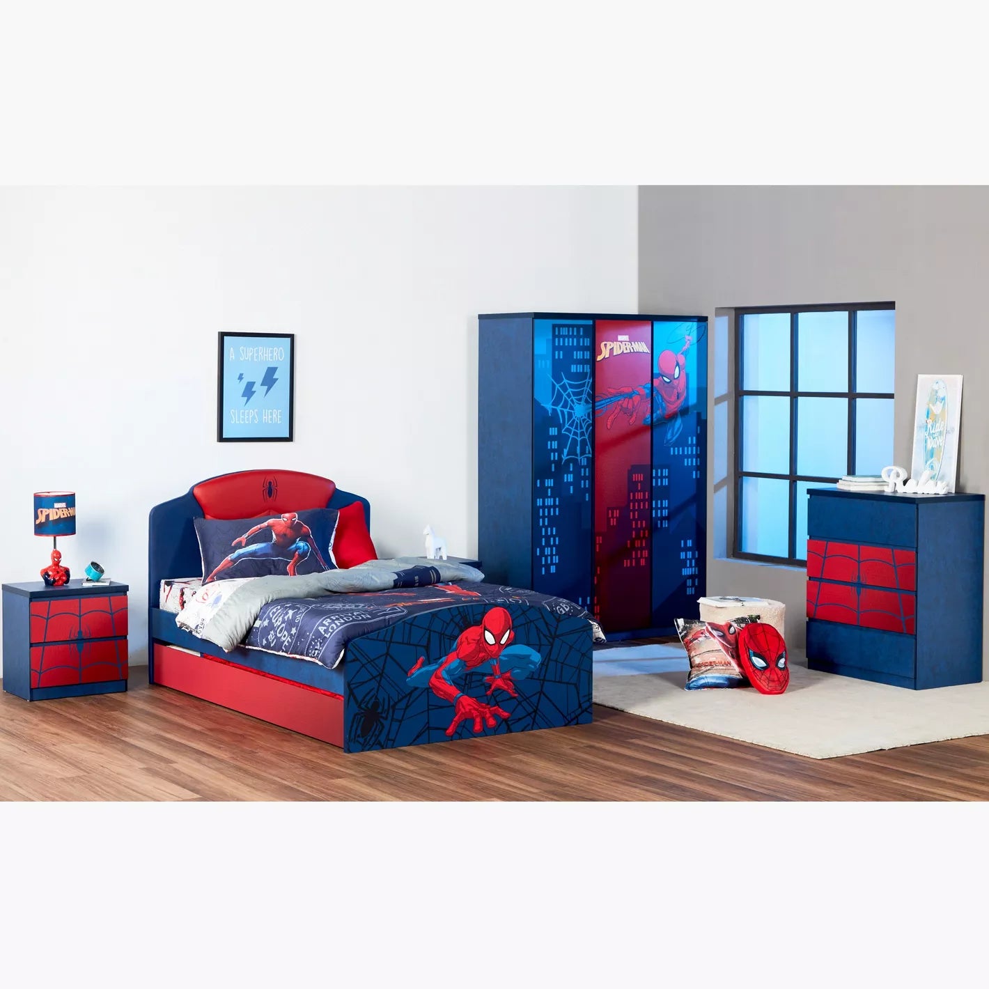 Disney Spider-Man Single Bed - 120x200 cm-GCC Home Center