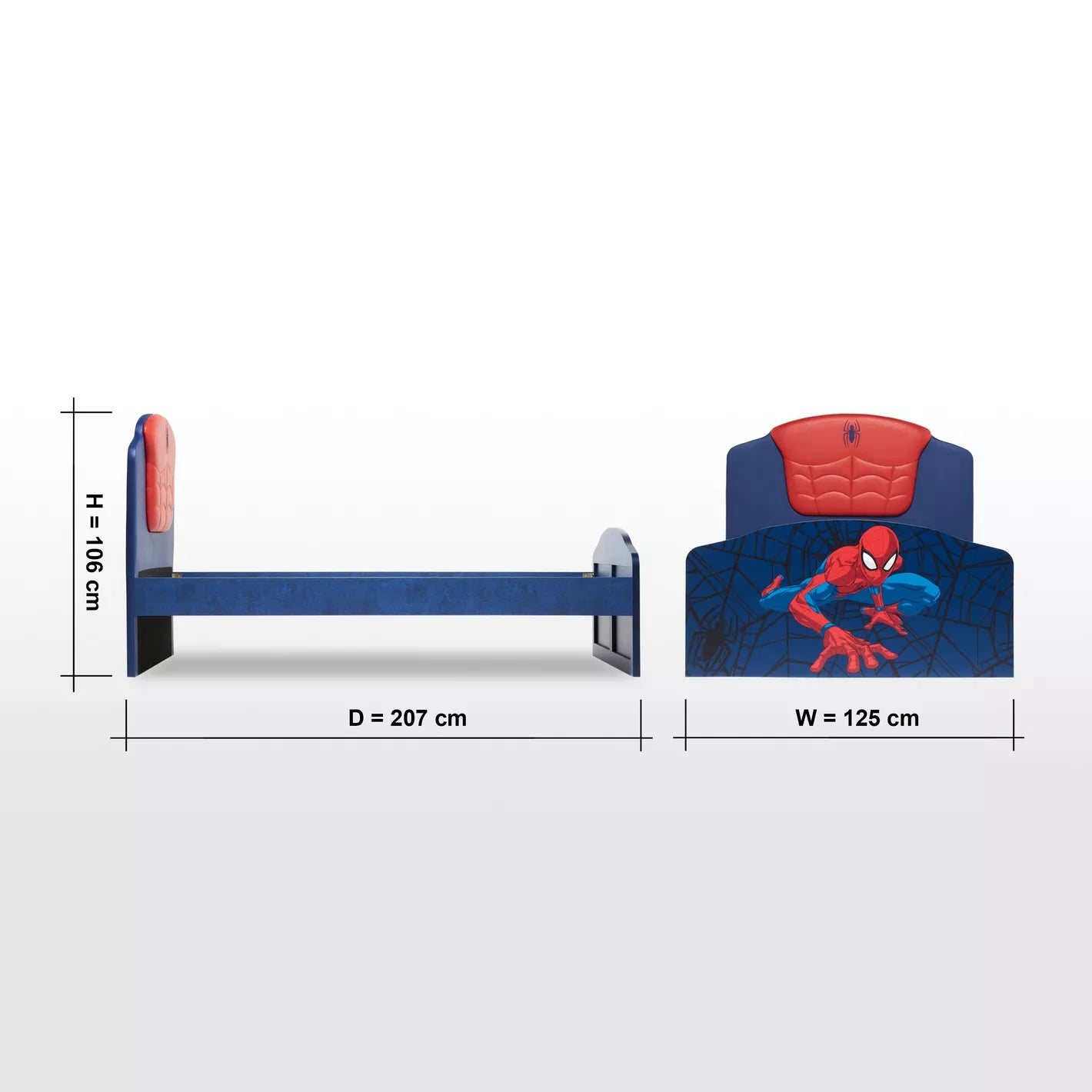 Disney Spider-Man Single Bed - 120x200 cm-GCC Home Center