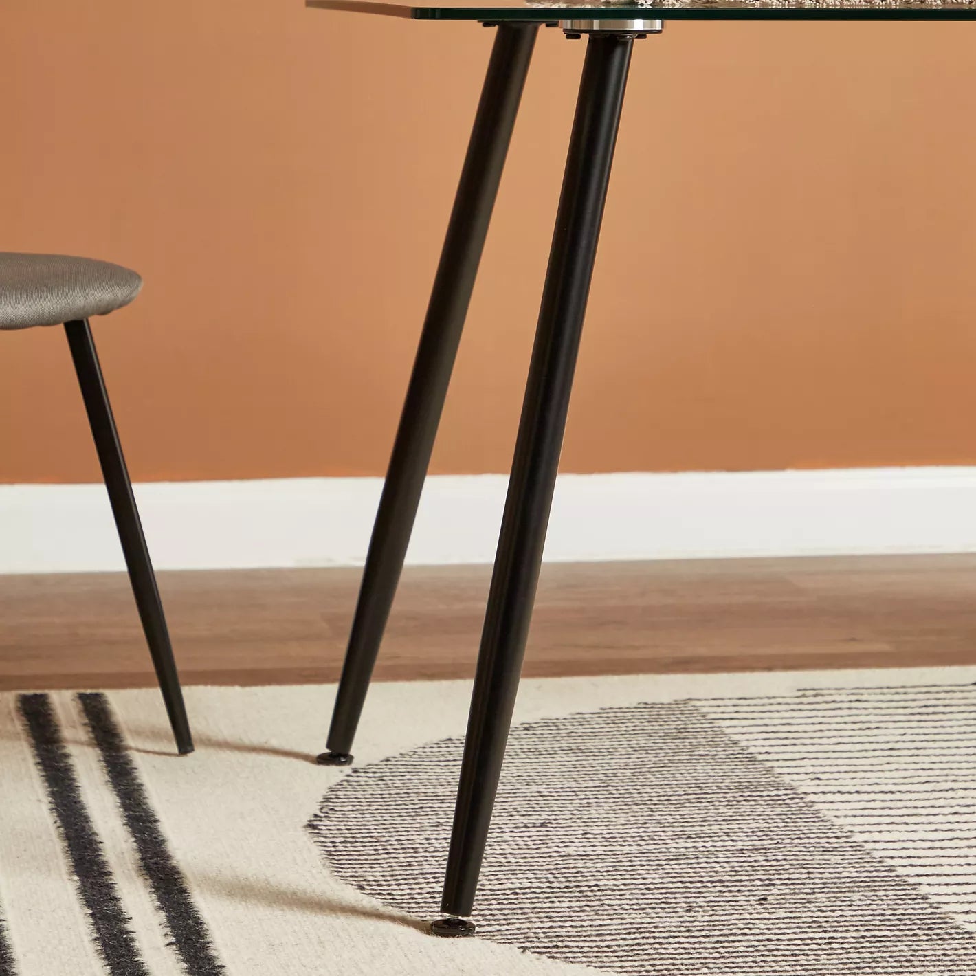 Wilma 6-Seater Glass Top Dining Table-GCC Home Center