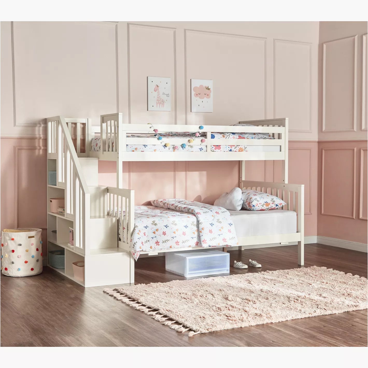Perry's Trio Bunk Bed - 120x200 cm and 90x200 cm-GCC Home Center