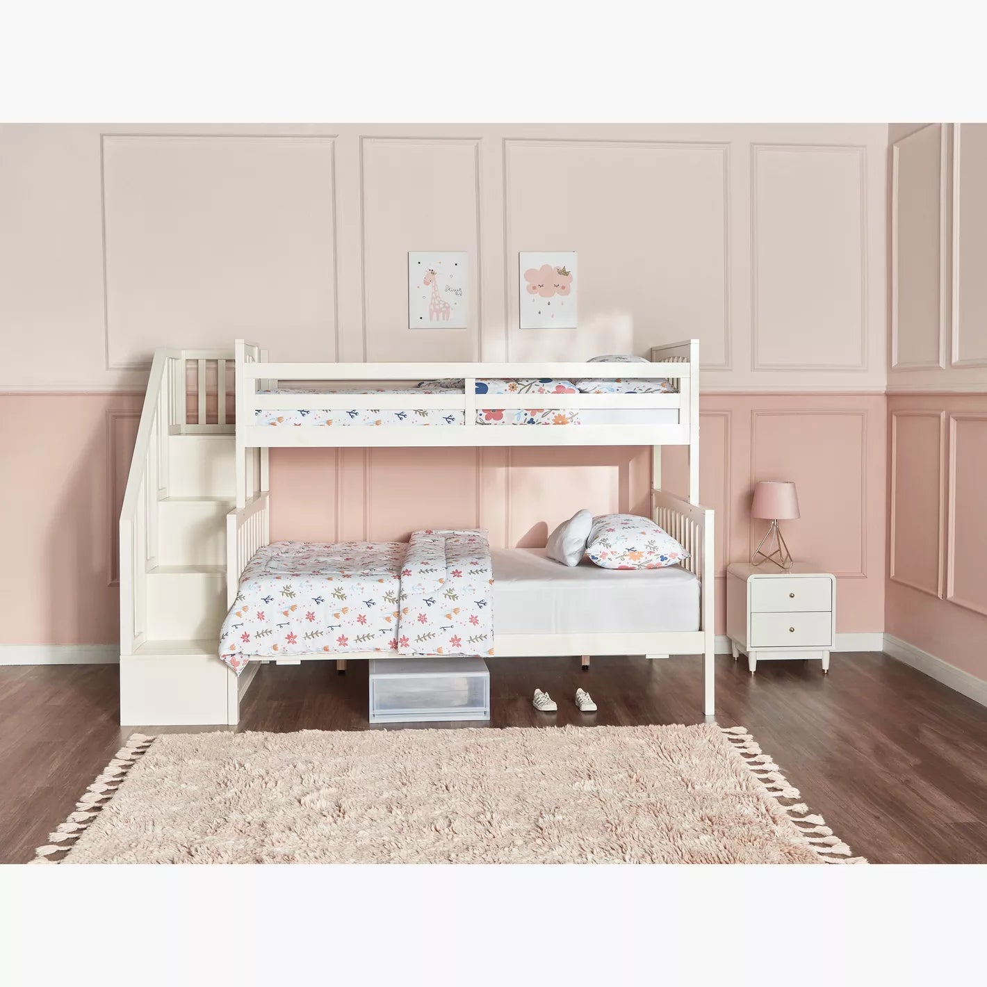 Perry's Trio Bunk Bed - 120x200 cm and 90x200 cm-GCC Home Center