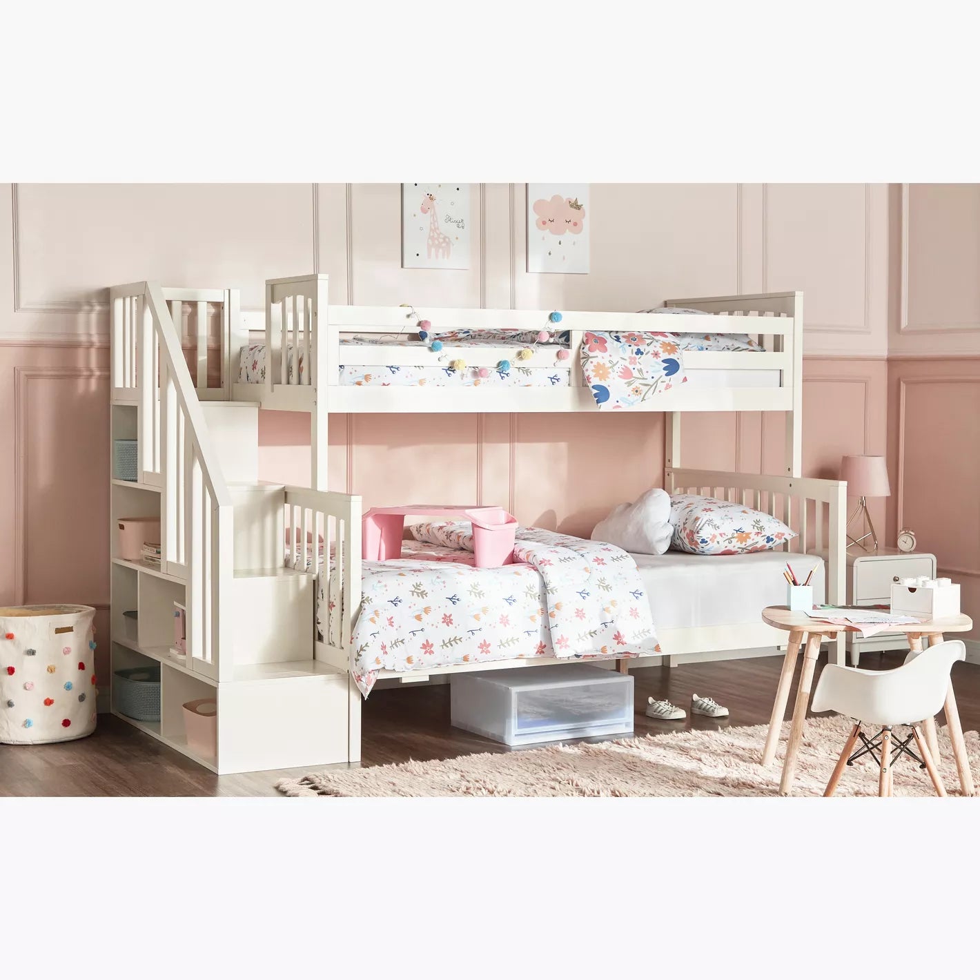 Perry's Trio Bunk Bed - 120x200 cm and 90x200 cm-GCC Home Center