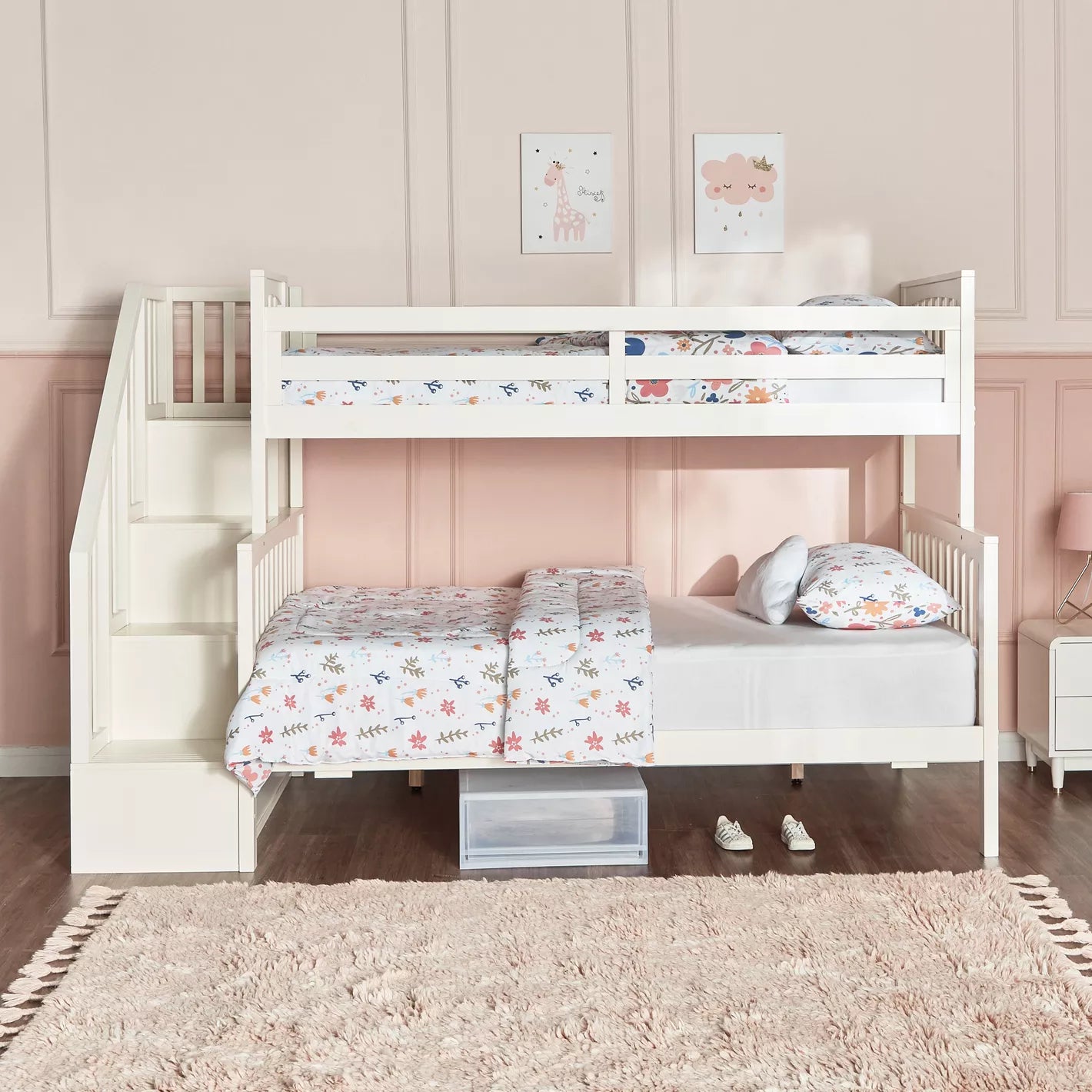Perry's Trio Bunk Bed - 120x200 cm and 90x200 cm-GCC Home Center