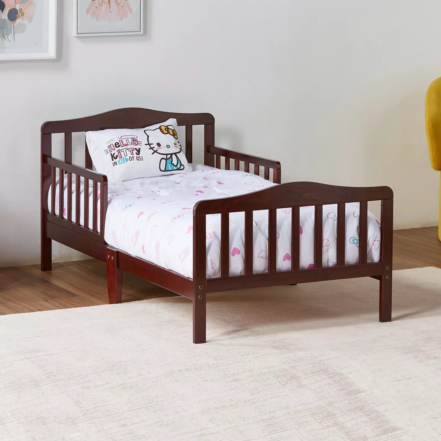 Crafted From Engineered Wood Toddler Bed - 70x130 cm-GCC Home Center