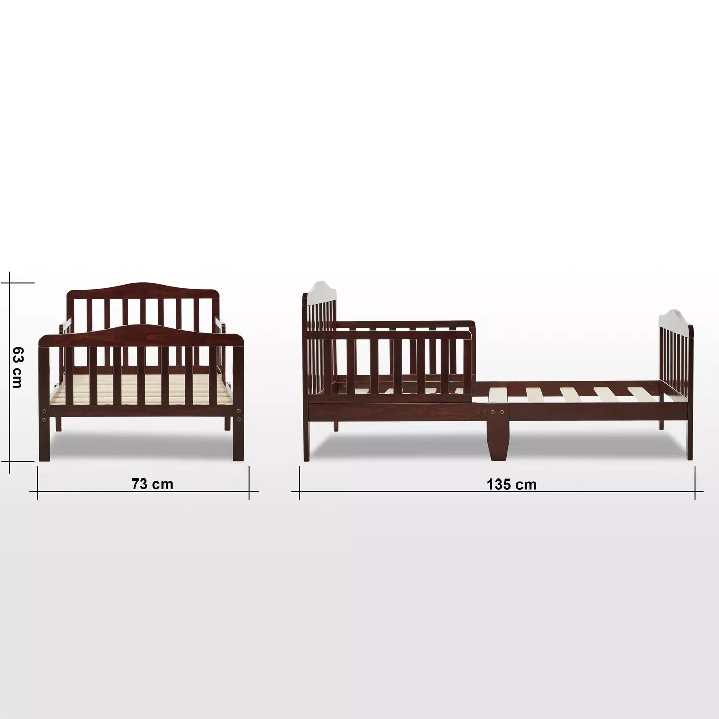 Crafted From Engineered Wood Toddler Bed - 70x130 cm-GCC Home Center