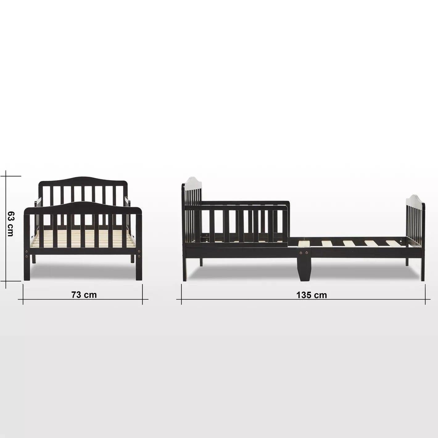 Crafted From Engineered Wood Toddler Bed - 70x130 cm-GCC Home Center